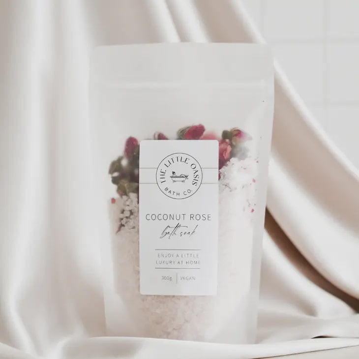 Magnesium Bath Soak -Coconut Rose