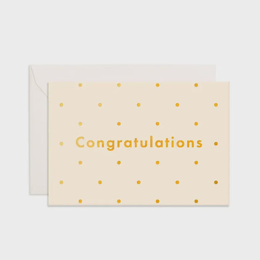 Congratulations Dots Mini Greeting Card