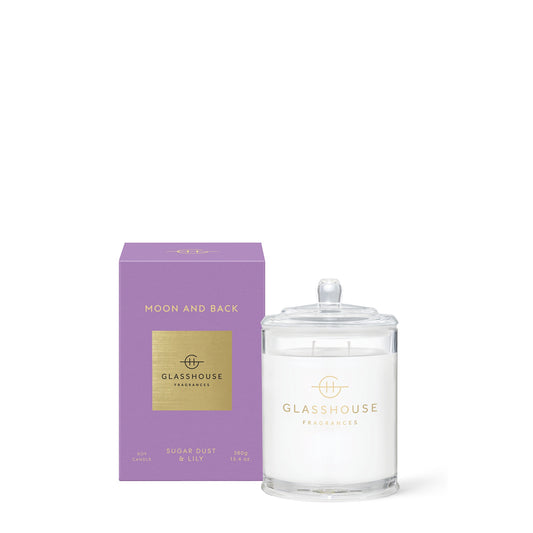 Moon And Back - Sugar Dust & Lily | 380g Soy Candle