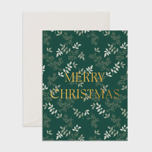 Christmas Olive Vines Greeting Card