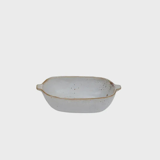 Francis Ceramic Dish - Natural White