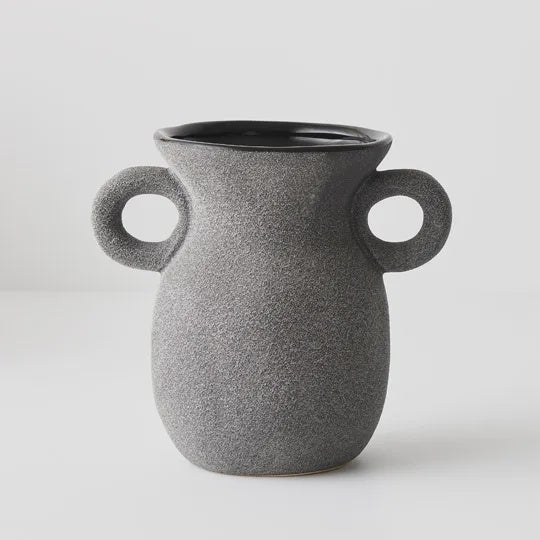 Vase Pilu w/Ears - Black