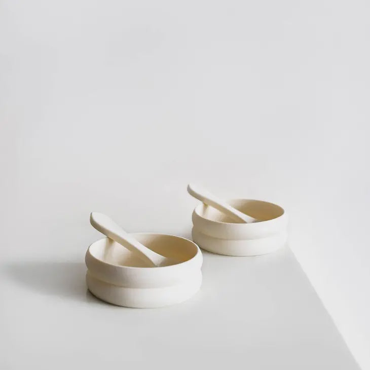 The Bubble Bowl/Spoon 2 Pack  -Oatmilk