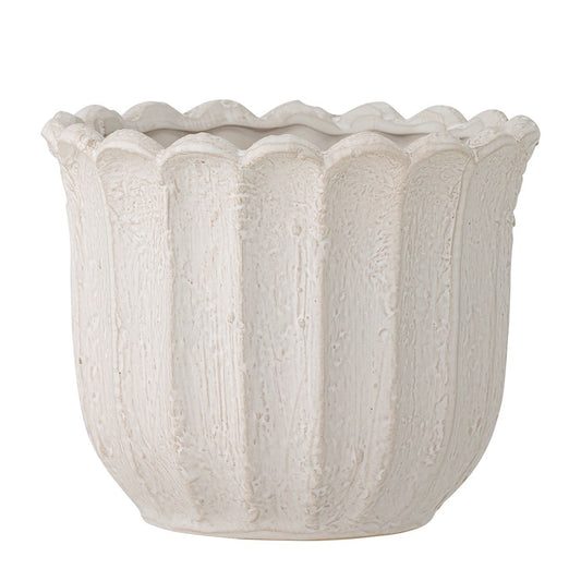 Chaca Flowerpot - White