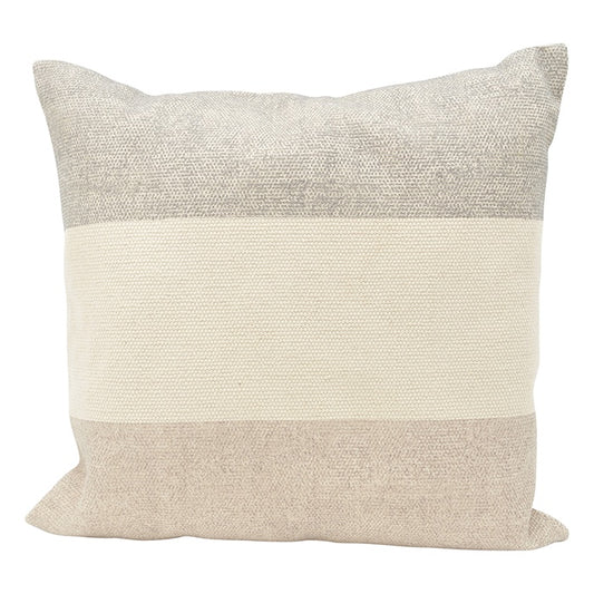 Lauren Canvas Square Stripe Natural Cushion