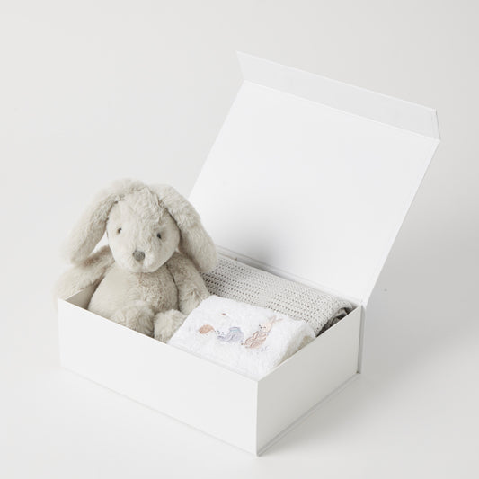 Grey Bunny Hamper Gift Set